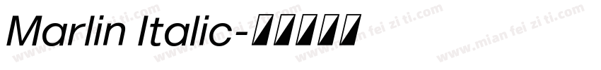Marlin Italic字体转换